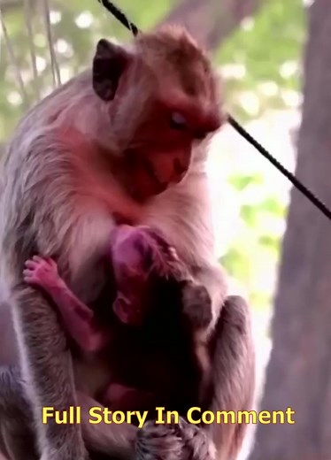 Breaking My Heart... Pitiful Baby Monkey New_born Crying Loudly, Cos Of Mom Weaning Milk | Totsaken Ahunai