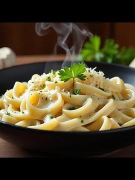 MEGA CREAMY! 😍 The best pasta in garlic cream sauce | ZeyZone Really Delicious