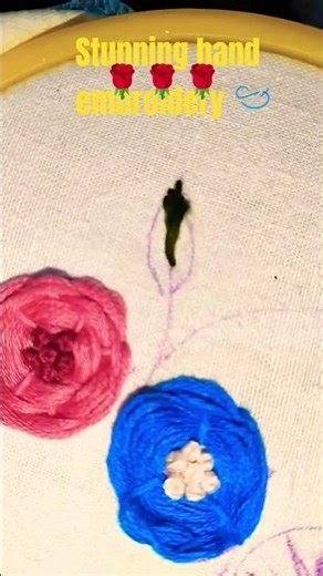 woven wheel rose embroidery design 🪡🌹#art #artscraft #trending #viralshort