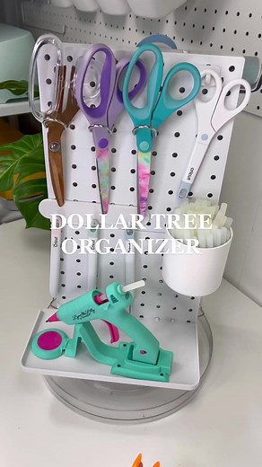 Dollar Tree DIY: Craft Room Pegboard Organization