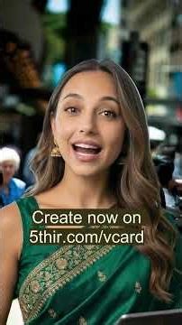 Create your digital visiting card in seconds with 5thir.