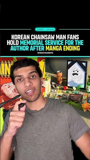 'Chainsaw Man' Fans in Korea hold Memorial Service for Author Tatsuki Fujimoto after Manga Ending.