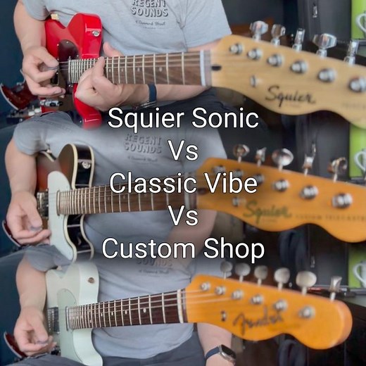 Telecaster: Squier Sonic vs Squier Classic Vibe vs Fender Custom Shop