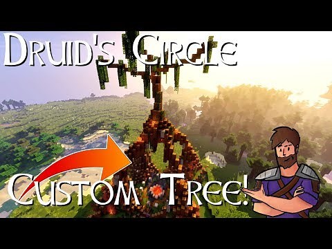 Minecraft How To Build: Giant Custom Tree (Druid's Circle)