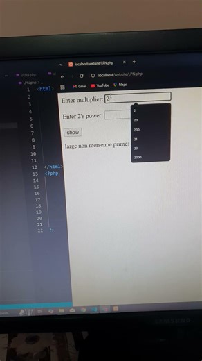 php | Euler project 'Large non-Mersenne prime' | CodeLearning