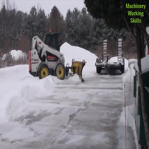 351K views · 1.2K reactions | Bobcat S650 Plowing Snow | Machinery Working Skills | Facebook