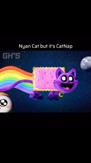 계향쓰 GH'S on Instagram: "Nyan Cat but it‘s CatNap 😆🌈 냥캣이 된 캣냅 😆🌈 Help the lost Catnap in space! 우주에서 길을 잃은 캣냅을 도와줘! If you want to have a cute Catnap, Come visit GH’STORE !! (Profile Link) 귀여운 캣냅을 갖고 싶다면, GH‘STORE로 놀러와 !! 😻 (프로필 링크) #ghs #계향쓰 #poppyplaytime #파피플레이타임 #catnap #dogday #캣냅 #도그데이"