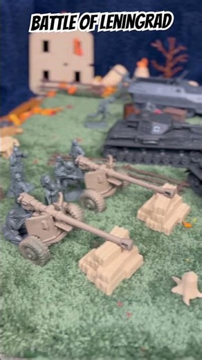 Preview for my Upcoming Leningrad Battle ! #ww2 #stopmotion