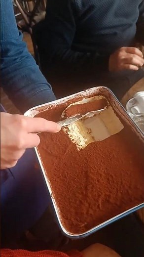 The only proper way to serve Tiramisu in a Restaurant