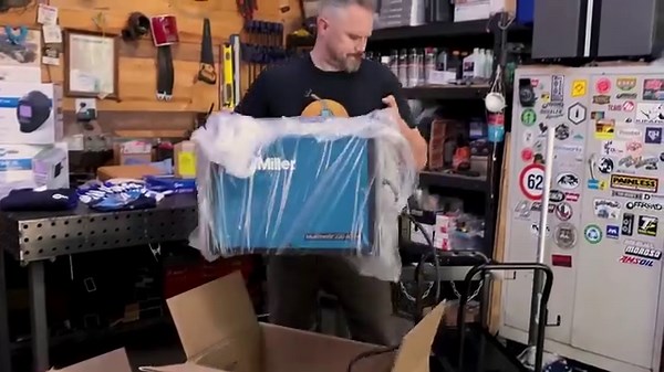 56K views · 363 reactions | There’s no better feeling than that "package delivered" notification. Our friend @willomet_motor_and_fab gives us a behind-the-hood look at his brand-new Multimatic® 220 AC/DC. | Miller Welders | Facebook