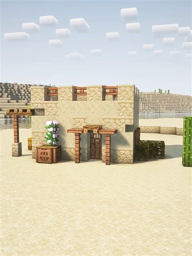 Minecraft Simple Desert House #viral #fyp #minecraft #minecraftbuilding #minecrafttutorial