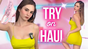 (4k) Mini Dress Try on Haul | No Panties | Mini Skirt | Transparent Lingerie Try On Haul 2025