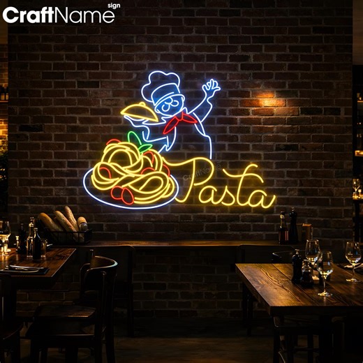 Pasta Chef Neon Sign, Spaghetti LED Wall Decor for Bistro or Italian Restaurant, Ideal Grand Opening Gift for Shop Owners or Pasta Lovers - Etsy