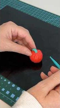Creating a Miniature Pumpkin from Polymer Clay ✨