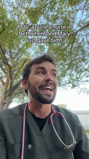 Nurse Blake on Instagram: "Mary in the ✨Manger✨ suite 🐪"