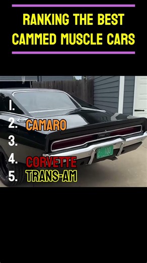 Ranking the Best Cammed Muscle Cars