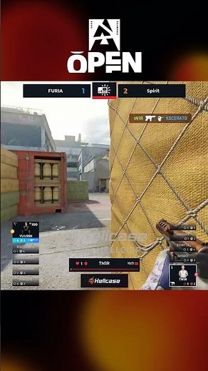 tN1R survives the 1v2 with just 1 HP #Blast #cs #cs2 #hellcase