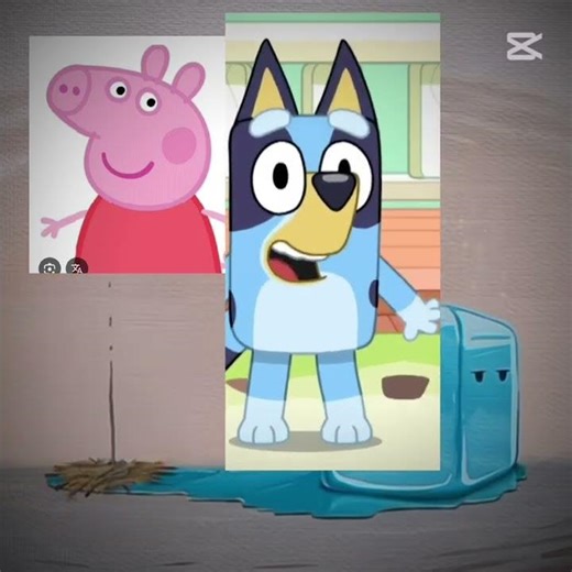 peppa pig vs bluey☠️