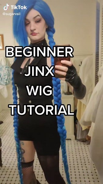 Beginner Jinx Wig Tutorial - How to Make a Jinx Wig for Cosplay