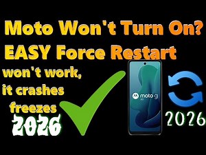 How to fix⁉️ Motorola Moto won't turn on💡,unresponsive, frozen, blank or black screen