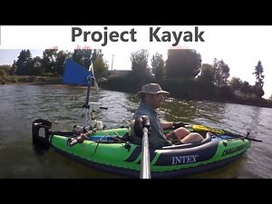 Intex K1 Challenger Kayak Meets The Travel Wind Turbine - Sailing Fishing Adventure DIY Projects