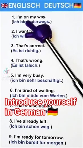 introduce yourself in German| #speakgerman #viral