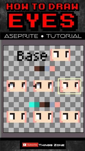 Aseprite Speed Trick: How to Draw Eyes in 10 Seconds! #aseprite #pixelart #tutorial #gamedev #short