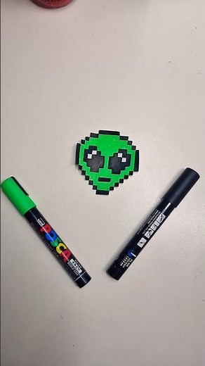 alien pixel art👽🛸 #pixelart #pixel #art ##drawing #fyp #alien
