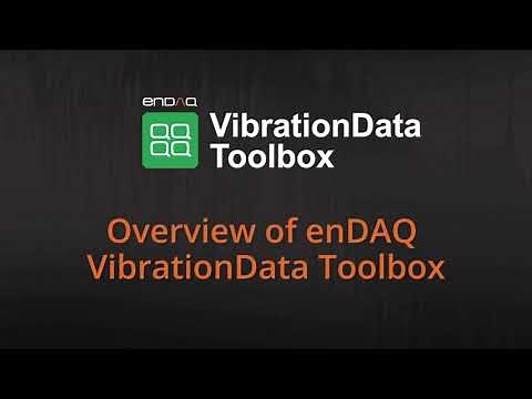 Overview of enDAQ VibrationData Toolbox