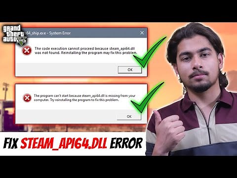How To Solve The Problem Of Steam_api64.dll In Gta 5 | How To Fix Steam_api64.dll Missing Gta 5