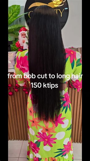 Transforming Bob Cut to Long Hair with K Tips