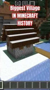 MINECRAFT BIGGEST VILLAGE 🤯 #SHORT #VIRAL