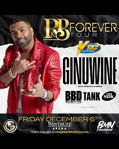 18 reactions · 300 shares | Chicago, the wait is over! The R&B Forever Tour is hitting the Wintrust Arena on Friday, December 6th! Join us for an unforgettable night with BBD—Bell Biv DeVoe, Tank, Ginuwine, and special guest Silk! Don’t let this chance slip away—get your tickets NOW! ️ | Global Events Production | Facebook