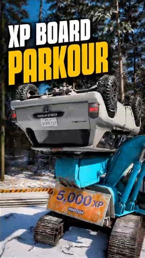 XP Board Hunting in a 4Runner #toyota #forza #parkour