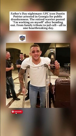 From Father's Day Tribute to Jail Cell: Dustin Poirier Speaks Out 😔#shorts #viral