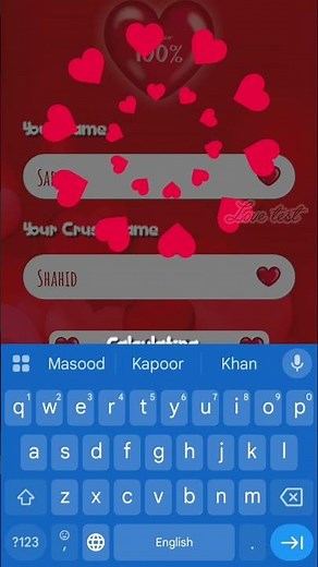 love test# love tester#lovetoday# love detector,