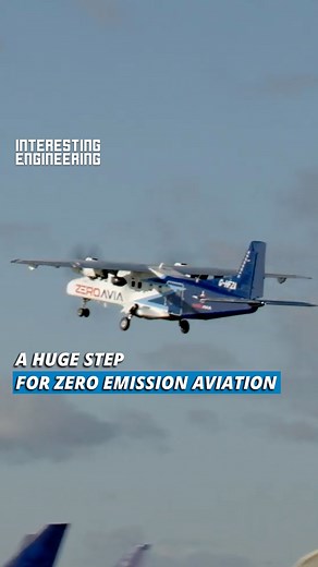 Green flight took a giant step forward today with a manufacturer of the first zero-emission powertrain, flying the largest aircraft in the world to be powered by a hydrogen-electric engine. #engineering | Interesting Engineering