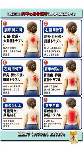 【要注意】背中の痛む場所で分かる危険サイン