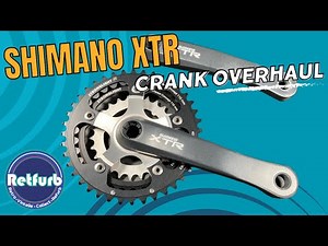 Retro Shimano XTR Crank M-952 - Overhaul Restoration - Retfurb Vintage Refurb