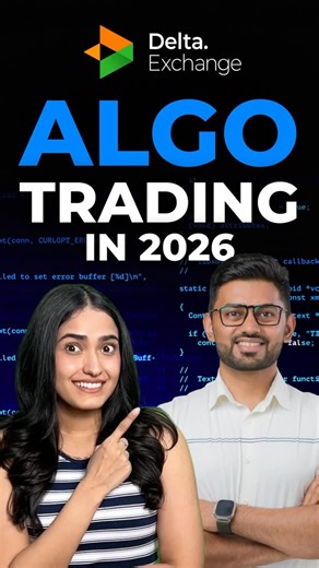 Delta Exchange India on Instagram: "Why you should start Algo Trading in 2026 on Delta Exchange? How to start Algo Trading easily? Watch till end to know!😄 (Algo trading, finance, trading, traders, learn trading, crypto trading, reels, strategy, charts, market)"