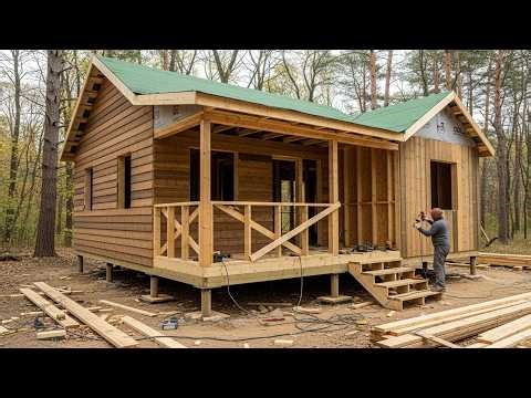 A Beginner Builds a Timber Post-and-Beam House Frame from Start to Finish