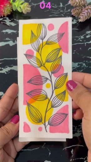 6 Bookmark Ideas 🔖 Showcasing Easy Boho Arts:Satisfying Video #shorts #art #bohoart #bookmark #diy