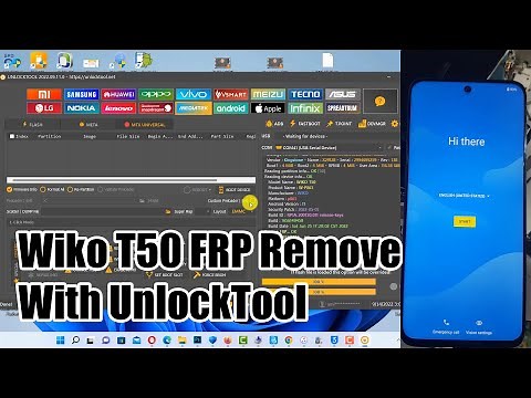 Wiko T50 FRP Remove With UnlockTool