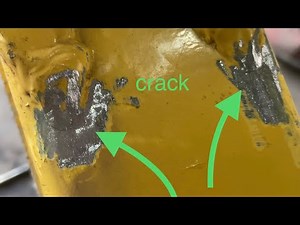 【broken】ユンボのアームの点検【crack】
