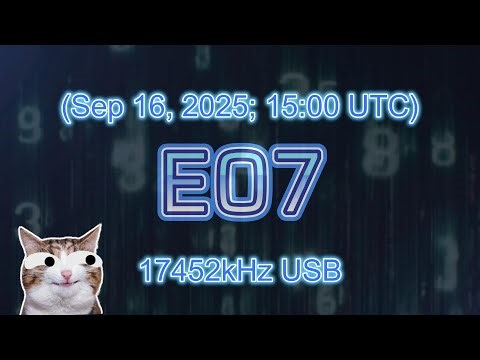 17452kHz USB Russian Number Station E11 calling 867 (Sep 16, 2025)