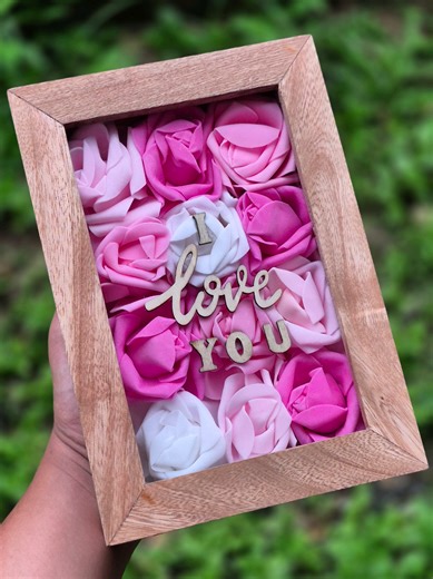 She's a mini! Get your special someone one of our limited mini rose shadow box for only $225.00 Contact us at 1-868-362-7081 to order. #personalisedgifts #galentinesdaygift #valentinesgifts #giftsforwomen #trinidadandtobago