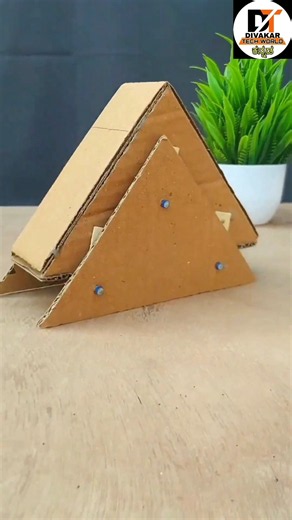 Amazing DIY Cardboard Triangle Lift Machine | Easy Science Project at Home 😱#shorts #yoytubeshorts