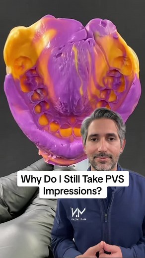 Why do I still take PVS impressions? I love digital dentistry and I am doing more and more with digital techniques but there are many instances where I still rely on a high-quality PVS impressions. In this reel, I describe how I use PVS impressions for all multi-unit cases that will include feldspathic restorations. PVS is preferred by my technicians when it comes to fabricating hand-layered feldspathic ceramic. There are some digital techniques for the refractory die technique, but we have foun