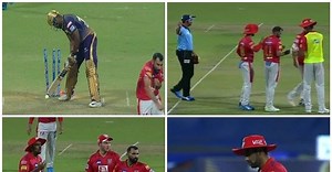 [VIDEO] Andre Russell handed lifeline after bizzare mistake by Ravichandran Ashwin in KKR vs KXIP match