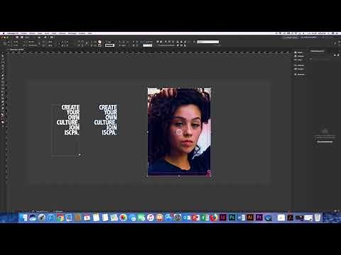 Tuto création d'affiche InDesign - image en transparence dans du texte
